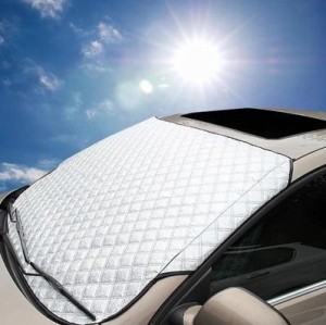 送料無料 車 フロントガラス凍結防止カバー 吸盤不要 カーフロントガラス凍結防止 汎用カーフロントカバー 雪対策 多機能