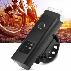 防水 自転車ヘッドライト 自転車LED懐中電灯 USB充電式 知能センサー 高輝度4モード ホルダー付属 防災 安全照明 アウトドア専用