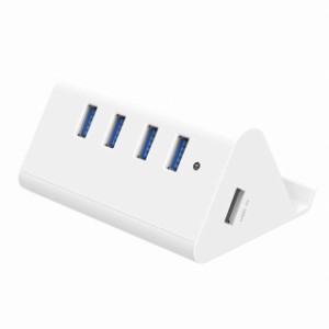 取り外し可能 ケーブル付き 一本両役 USB3.0HUB USB3.0 ハブ 4ポート スマホホルダー & HUB バスパワー 5Gbps 高速 ハブ 100cm