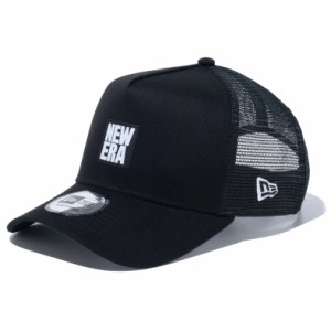 NEW ERA ニューエラ メッシュキャップ 9FORTY A-Frame トラッカー スクエアニューエラ ウーブンパッチ ブラック 14109674