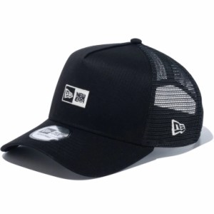 NEW ERA ニューエラ メッシュキャップ 9FORTY A-Frame トラッカー Box Logo ボックスロゴ ブラック × クローム 14109749