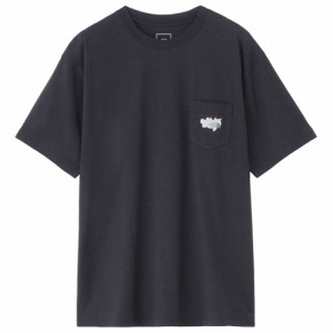 ザ ノースフェイス Tシャツ メンズ 半袖 胸ポケット ショートスリーブプロスペクターワングレインティー ブラック NT12402-K