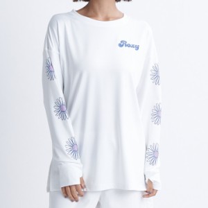 ROXY ロキシー ラッシュガード レディース 長袖 FEEL FREE L/S RASH RLY241031-WHT