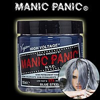 マニックパニック ブルースティール 118ml ヘアカラー 銀  MANIC PANIC 即納