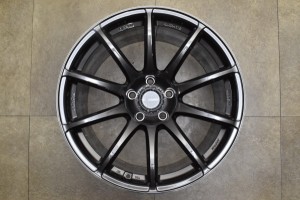 中古ホイール 1本 18インチ 10J +20 PCD 114.3 RAYS レイズ グラムライツ 57 Transcend スーパーダークガンメタ/リムエッジDC H8