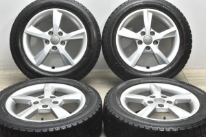 中古 スタッドレスタイヤホイール 4本セット 16インチ 6J +48 PCD 112 205/55R16 91Q アウディ 純正 ホイール【 グッドイヤー 製 スタッ