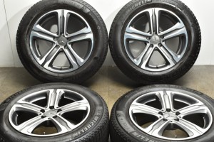 中古 スタッドレス タイヤ ホイール 4本セット 18インチ 8J +38 PCD 112235/60R18 107T メルセデス・ベンツ 純正 ホイール【 ミシュラン 