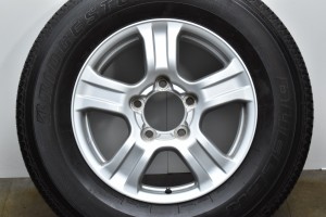 中古タイヤホイール 1本セット 18インチ 8J +60 PCD 150 P275/65R18 114T トヨタ純正 ホイール【 ブリヂストン 製 タイヤ付き】