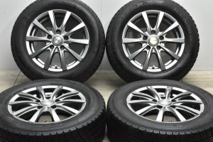 中古 スタッドレス タイヤ ホイール 4本セット 15インチ 6J +50 PCD 114.3195/65R15 91Q YFC 製ホイール【 グッドイヤー 製 スタッドレス