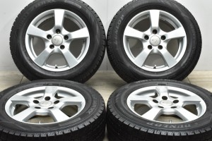 中古 スタッドレス タイヤ ホイール 4本セット 15インチ 6J +43 PCD 114.3195/65R15 91Q YFC 製ホイール【 ダンロップ 製 スタッドレスタ