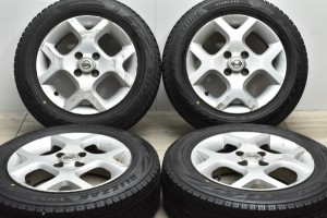 中古 スタッドレス タイヤ ホイール 4本セット 16インチ 6J +42 PCD 100175/65R15 84Q ニッサン 純正 ホイール【 ブリヂストン 製 スタッ