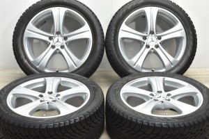 中古 スタッドレス タイヤ ホイール 4本セット 18インチ 8J +43 PCD 112245/45R18 100T メルセデスベンツ純正 ホイール【 ノキアン 製 ス