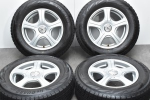 中古 スタッドレス タイヤ ホイール 4本セット 15インチ 6.5J +40 PCD 100/114.3mm マルチ205/65R15 94Q iG70 トピー 製ホイール【 ヨコ