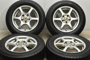 中古 スタッドレス タイヤ ホイール 4本セット 15インチ 6J +45 PCD 114.3195/65R15 91T インターミラノ 製ホイール【 ヨコハマ 製 スタ