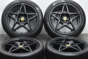 中古タイヤホイール 4本セット 19インチ 8J +43.5 11J +63.8 PCD 114.3 245/40R19 94Y 305/35R20 104Y フェラーリ 純正 ホイール【 ピレ