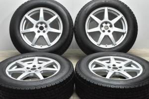 中古 スタッドレス タイヤ ホイール 4本セット 18インチ 7.5J +45 PCD 108255/60R18 112Q タルガ 製ホイール【 グッドイヤー 製 スタッド