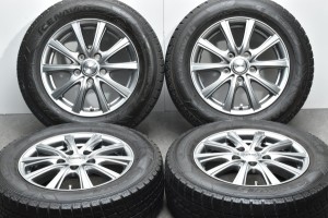 中古 スタッドレス タイヤ ホイール 4本セット 15インチ 6J +52 PCD 114.3195/65R15 91Q バドックス 製ホイール【 グッドイヤー 製 スタ