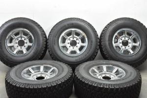 中古タイヤホイール 5本セット 17インチ 8.5J +18 PCD 165.1 LT315/70R17 121/118R ハマー H2 純正 オプション 【 BFグッドリッチ 製 タ