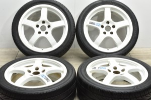 中古タイヤホイール 4本セット 17インチ 7JJ +45 PCD 114.3 215/45R17 87V エンケイ 製ホイール【 ピレリ/ハンコック 製 タイヤ付き】