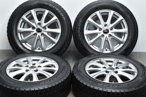 中古 スタッドレス タイヤ ホイール 4本セット 15インチ 6J +53 PCD 114.3195/65R15 91Q ホットスタッフ 製ホイール【 ダンロップ 製 ス