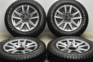 中古タイヤホイール 4本セット 16インチ 5.5J +22 PCD 139.7 175/80R16 91S 共豊 SEIN 【2021年製 マックストレック 製 タイヤ付き】