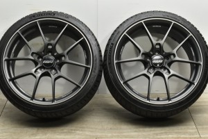 中古タイヤホイール 2本セット 19インチ 8J +48 PCD 112 235/35R19 91Y RAYS VOLK RACING レイズ ボルクレーシング G025 【2022年製造 ミ