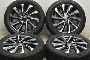 中古タイヤホイール 4本セット 17インチ 6J +40 PCD 114.3 205/55R17 91V トヨタ 純正 ホイール【 ダンロップ 製 タイヤ付き】