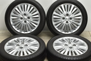 中古タイヤホイール 4本セット 15インチ 4.5J +45 PCD 100 165/60R15 77H ダイハツ純正 ホイール【 ブリヂストン 製 タイヤ付き】