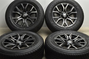 中古タイヤホイール 4本セット 18インチ 7.5J +30 PCD 139.7 265/60R18 110H トヨタ 純正 ホイール【 ダンロップ 製 タイヤ付き】