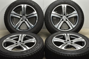 中古 スタッドレス タイヤ ホイール 4本セット 18インチ 8J +38 PCD 112235/60R18 107Q メルセデスベンツ X253 GLCクラス 純正【 ブリヂ