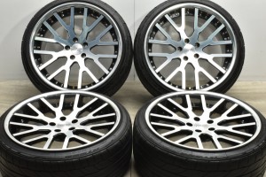 中古タイヤホイール 4本セット 20インチ 9.5J 10J +38 PCD 114.3 235/35R20 92Y 245/35R20 95Y 社外 製ホイール【 ニットー 製 タイヤ付