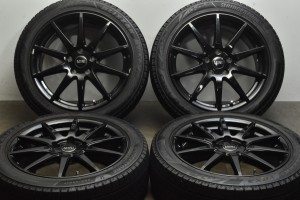 中古 スタッドレス タイヤ ホイール 4本セット 17インチ 7J +52 PCD 112225/45R17 91Q BIASSO 【 ブリヂストン 製 スタッドレスタイヤ付