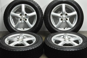 中古 スタッドレス タイヤ ホイール 4本セット 14インチ 5.5J +48 PCD 100175/65R14 82Q マナレイスポーツ 製ホイール【 ダンロップ 製 