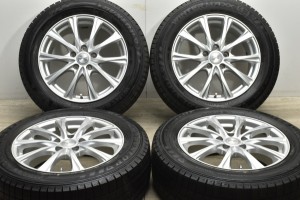 中古 スタッドレス タイヤ ホイール 4本セット 17インチ 7J +53 PCD 114.3215/60R17 96Q Weds 製ホイール【 ダンロップ 製 スタッドレス