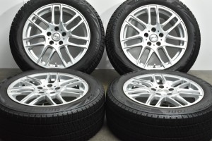 中古 スタッドレス タイヤ ホイール 4本セット 17インチ 7.5J +38 PCD 110215/55R17 94Q ビッグウェイ 製ホイール【 ブリヂストン 製 ス