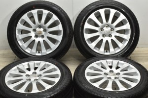 中古タイヤホイール 4本セット 16インチ 6.5J +55 PCD 100 205/55R16 91V スバル 純正 ホイール【 ダンロップ 製 タイヤ付き】