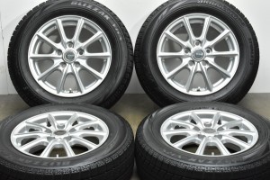 中古 スタッドレス タイヤ ホイール 4本セット 15インチ 6J +50 PCD 114.3195/65R15 91Q ブリヂストン 製ホイール【 ブリヂストン 製 ス