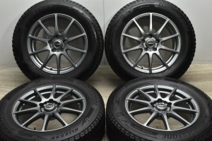 中古 スタッドレス タイヤ ホイール 4本セット 17インチ 7J +38 PCD 114.3225/65R17 102Q ホットスタッフ 製ホイール【 ブリヂストン 製 