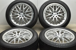 中古タイヤホイール 4本セット 19インチ 8J +38 PCD 114.3 225/55R19 99V バドックス 製ホイール【 トーヨー 製 タイヤ付き】