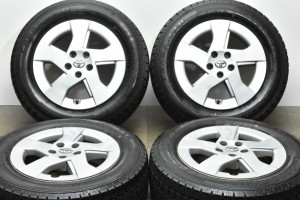 中古 スタッドレス タイヤ ホイール 4本セット 15インチ 6J +45 PCD 100195/65R15 91Q トヨタ 純正 ホイール【 グッドイヤー 製 スタッド