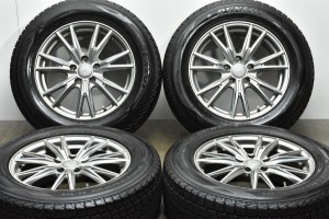 中古 スタッドレス タイヤ ホイール 4本セット 17インチ 7J +40 PCD 114.3225/65R17 102Q Weds 製ホイール【 ダンロップ 製 スタッドレス