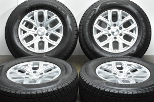 中古 スタッドレス タイヤ ホイール 4本セット 17インチ 8J +25 PCD 139.7265/65R17 112Q レアマイスター 製ホイール【 ダンロップ 製 ス