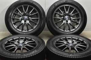 中古 スタッドレス タイヤ ホイール 4本セット 16インチ 6.5J +47 PCD 114.3205/60R16 96Q Weds 製ホイール【 ブリヂストン 製 スタッド