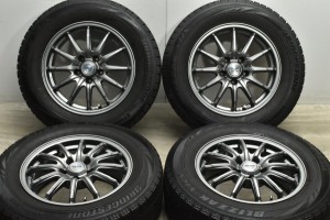 中古 スタッドレス タイヤ ホイール 4本セット 16インチ 6.5J +38 PCD 114.3215/65R16 98Q JAPAN三陽 製ホイール【 ブリヂストン 製 スタ