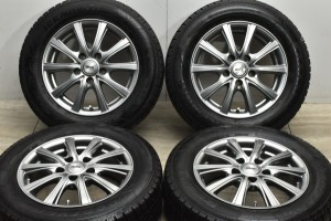 中古 スタッドレス タイヤ ホイール 4本セット 15インチ 6J +45 PCD 114.3195/65R15 91Q BADX 製ホイール【 グッドイヤー 製 スタッドレ