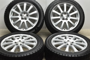 中古 スタッドレス タイヤ ホイール 4本セット 17インチ 7J +50 PCD 100225/50R17 94Q 阿部商会 製ホイール【 ブリヂストン 製 スタッド