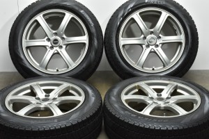 中古 スタッドレス タイヤ ホイール 4本セット 18インチ 7.5J +53 PCD 114.3225/60R18 100Q ブリヂストン 製ホイール【 ピレリ 製 スタッ