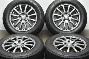 中古 スタッドレス タイヤ ホイール 4本セット 15インチ 6J +43 PCD 114.3195/65R15 91Q トピー 製ホイール【 ブリヂストン 製 スタッド