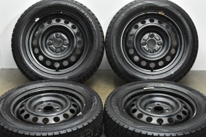 中古 スタッドレス タイヤ ホイール 4本セット 15インチ 5J +45 PCD 100175/65R15 84Q トヨタ純正 ホイール【 ダンロップ 製 スタッドレ