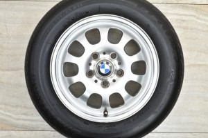 中古タイヤホイール 1本セット 15インチ 6.5J +42 PCD 120 195/65R15 91H BMW E46 3シリーズ 純正 エリプソイド46 鍛造【 ブリヂストン 